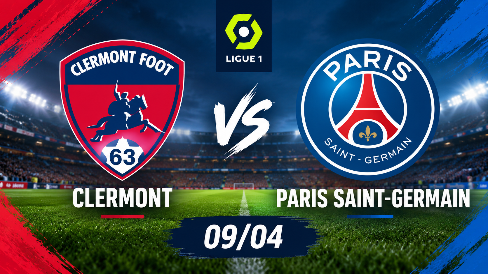 Clermont Paris Saint Germain du 0904